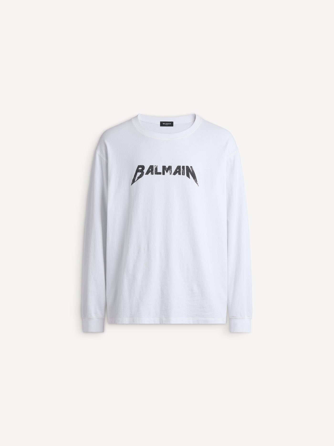 Langarmshirt mit Balmain Band-Print
