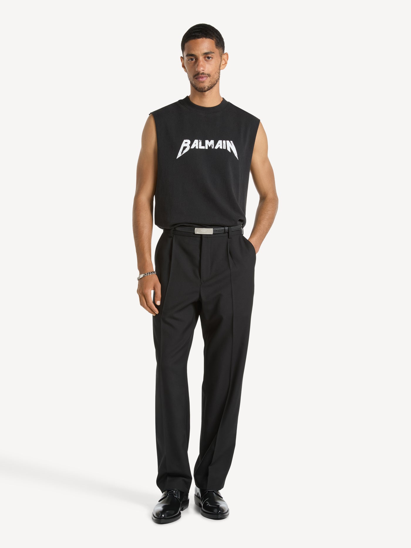Tanktop mit Balmain Band-Print
